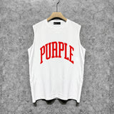 Purple Brand Tank T Shirts Sleeveless T-shirt Vest
