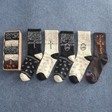 Men socks spring and summer long tube