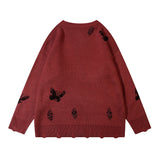 Women Sweater Oversize Butterfly Knitted Sweater