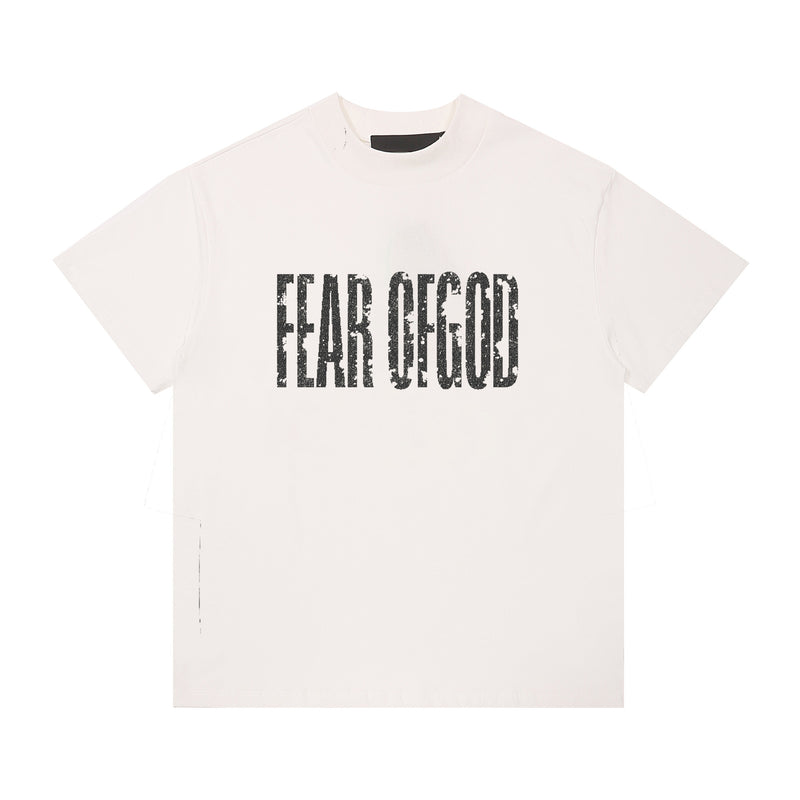 Fog Essentials T Shirts Spring/Summer FOG Letter Pattern Crew Neck
