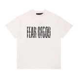 Fog Essentials T Shirts Spring/Summer FOG Letter Pattern Crew Neck