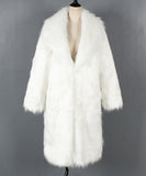 Women Fur Jacket Long Plush Warm Jacket