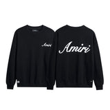 Amiri Sweatshirt AMI Embroidery Letter Logo Crew Neck Sweater Men and Women