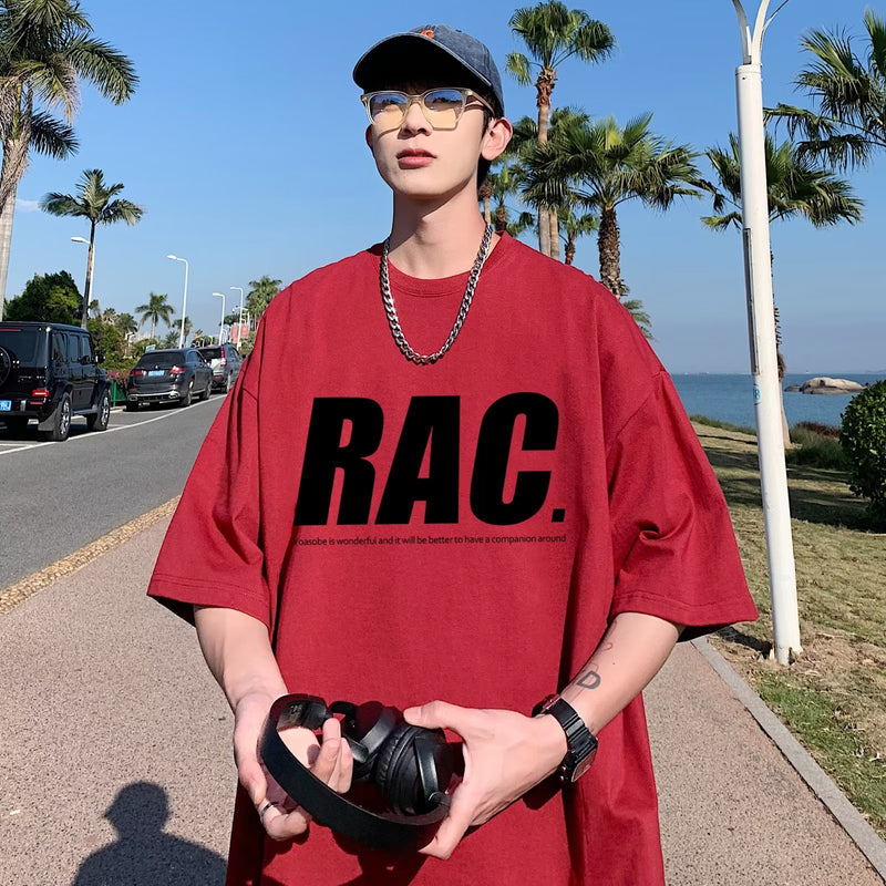 Men T Shirt All-Match Summer Oversize