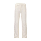 Men Jeans Multi-Pocket Button Versatile