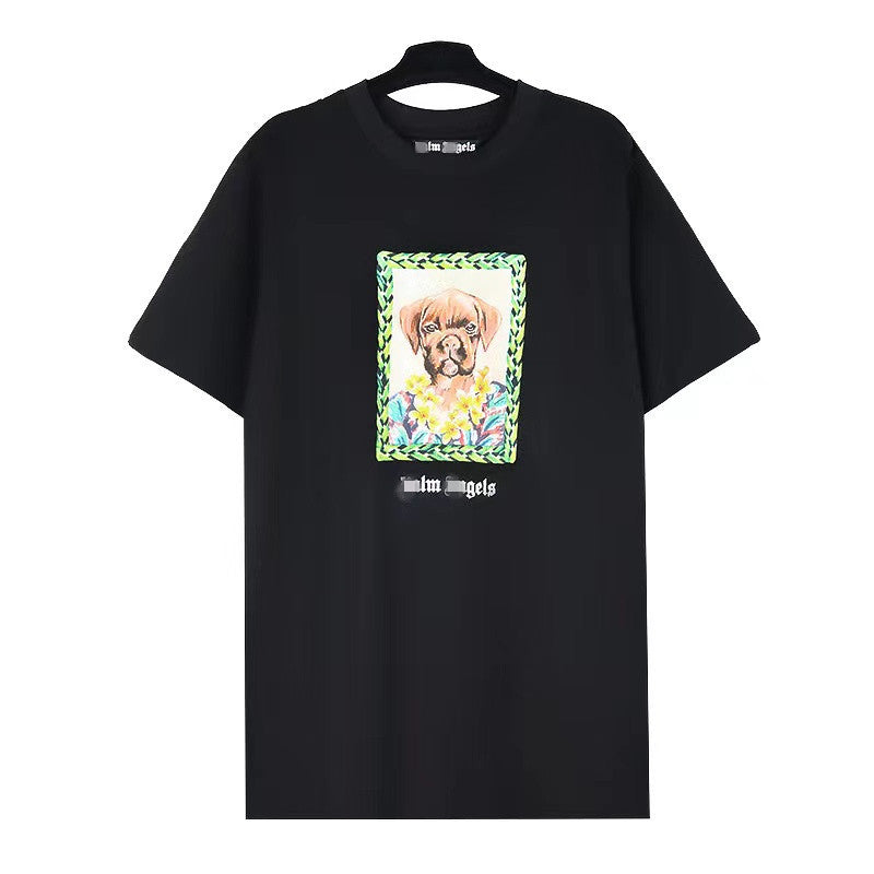 Palm Angle T Shirts Pet Puppy Oil Painting