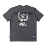Men T-Shirt Smiling Face Print Loose