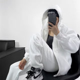 Women Hoodie Fleece-lined Thick Loose Warm