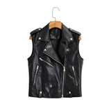 Women Vest Leather Waistcoat Belt
