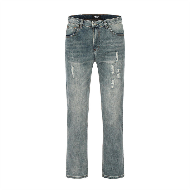 Men Jeans Loose Hole Leisure