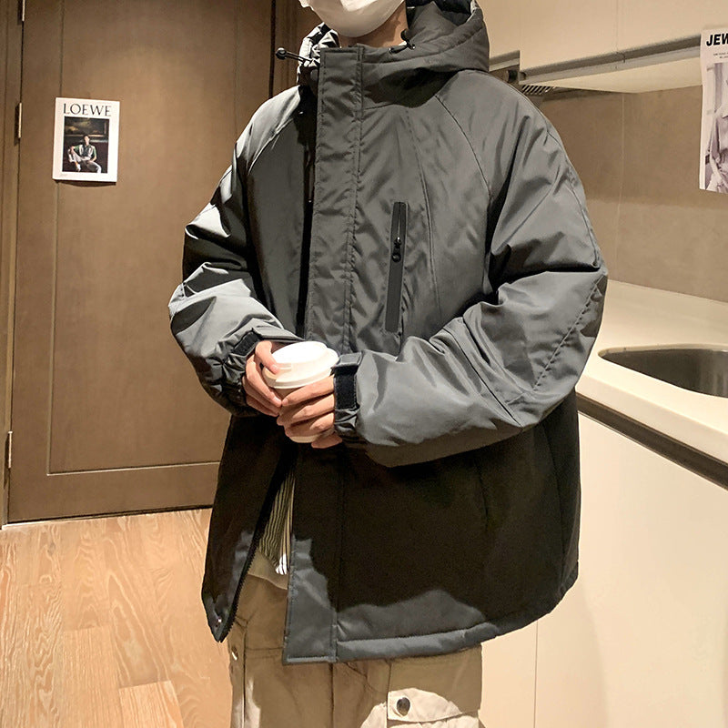 Men Cotton Coat Winter Thick Jacket Coat Loose