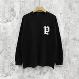 Purple Brand Long Sleeve T-Shirt Fashion Loose Long Sleeve Top