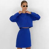 Women Co-Ords Autumn and Winter Woolen Coat High Waist
