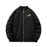 Mens Vintage Jackets National Style Embroidery Air Force Flight Jacket Baseball Uniform
