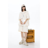 Unisex Shirt Summer Loose Lapels Plaid Coat