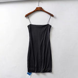 Women Dresses Stretch Slim Suspenders Dress