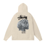 Stussy Hoodie Fall/Winter Fleece Hooded Sweater