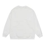 Men Fleece Lined Hoodie round Neck Sweater Men's Loose Sweatshirt Casual Top