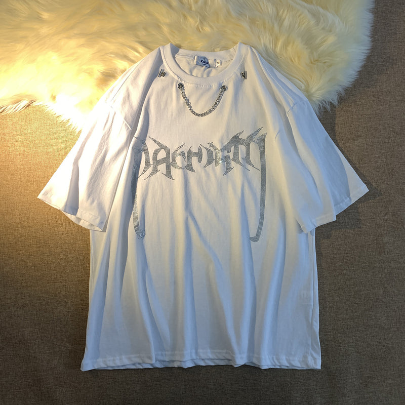 Men T Shirt Summer Vibe Necklace Decoration