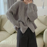 Women Knitted Cardigan Casual Fashion Sweater