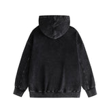 Purple Brand Distressed Hoodie Fashion Old Loose Hooded Sweater