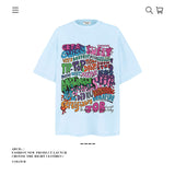 American vintage street T-shirt pure cotton men's and women's summer loose