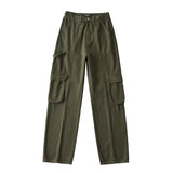 Women Jeans Autumn Multi-Pocket Cool Handsome Camouflage