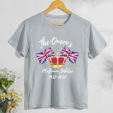 Inspired by Queen's Platinum Jubilee 2022 Elizabeth 70 Years T-shirt T-shirt Short Sleeve Men and Women