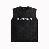 Purple Brand Distressed Tank T Shirts Distressed Sleeveless T-shirt Vest