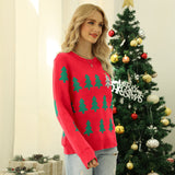 Black Christmas Sweater Christmas Tree Knitted Sweater
