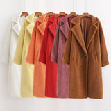 Women Cotton Coat Loose Lamb Wool Mid-Length