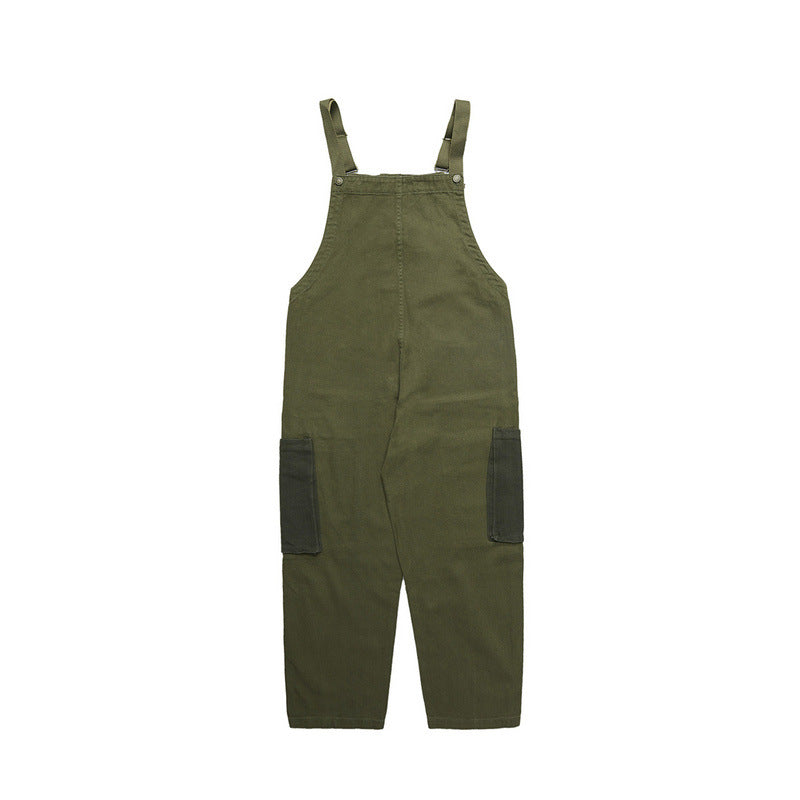 Cargo Pants Stitching Cargo Overalls Retro