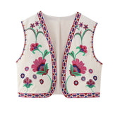 Women Vest Casual Vest Embroidery