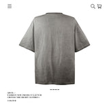 American vintage street T-shirt pure cotton men's and women's summer loose