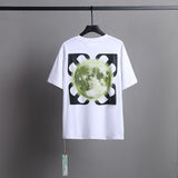 Ow T Shirts Creative Moon Pattern