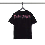 Palm Angle T Shirts Candy Color Puff Print Loose