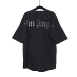 Palm Angle T Shirts Black Foam Logo Half Sleeve