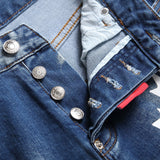 DSQ2 Short Jeans Broken Patch Short Jeans