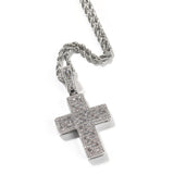 Jewelry Cross Pendant Personalized Copper Set Zircon Trend Necklace St. Valentine's Crosses Spectrum