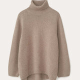 Women Work Business Casual Sweats Autumn and Winter Loose Wool Turtleneck Sweater