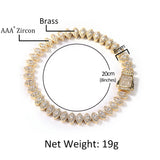Bracelet Full Diamond Spring Button Horse Eye Bracelet Hip Hop Micro Zircon Spectrum St. Valentine's