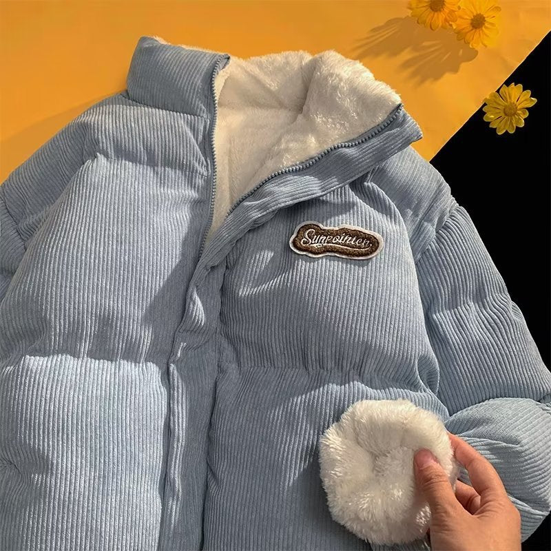 Men Cotton Coat Thick Corduroy Coat
