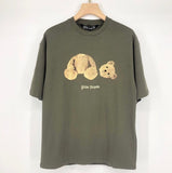 Palm Angle T Shirts Teddy Bear Printed Loose Couple