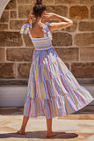 Women Dress Summer Casual Striped Dress