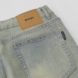 Men Jeans Distressed Faded Loose Retro Casual