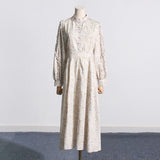 Bohemian Dress Retro Idyllic Style Floral Dress