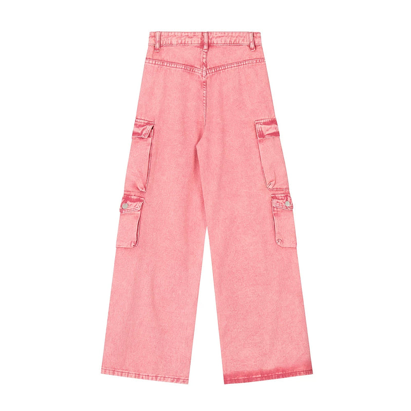 Men Jeans Multi-Pocket Jeans Loose