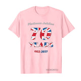 Inspired by Queen's Platinum Jubilee 2022 Elizabeth 70 Years T-shirt Pattern Printing