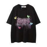 Men T-Shirt Sweet Cool Graffiti Couple Idle Style