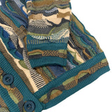 Kapital Sweater Vintage Hitian Hehong Wind Heavy Industry Retro American V-neck Sweater